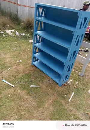 Blue Shoe Rack