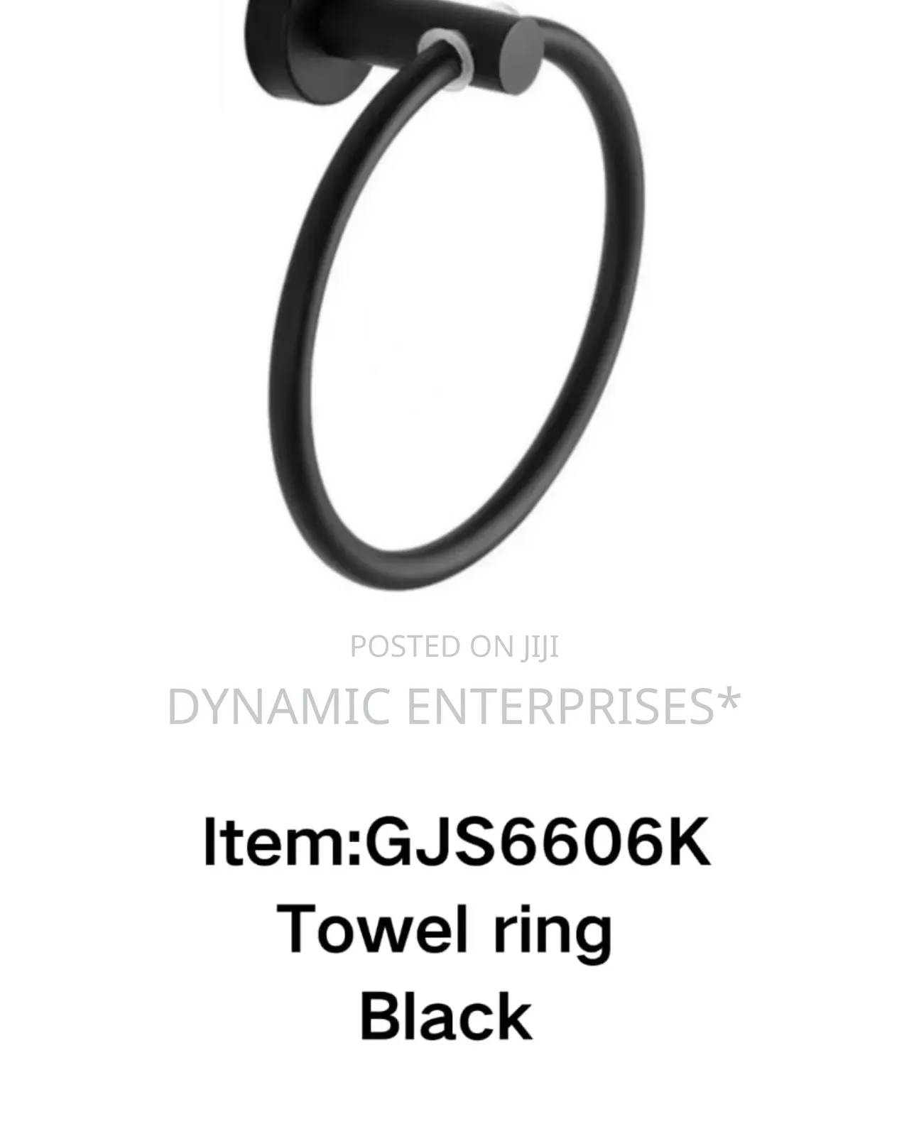 Black Towel Holder Ring