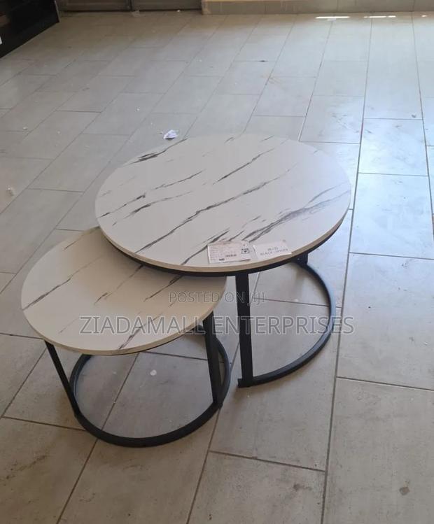 Coffee Table,2-in-1 Black MDF Center Table for Living Room