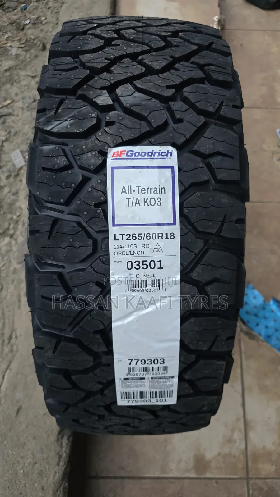 265/60r18 Bfgoodrich Tyre