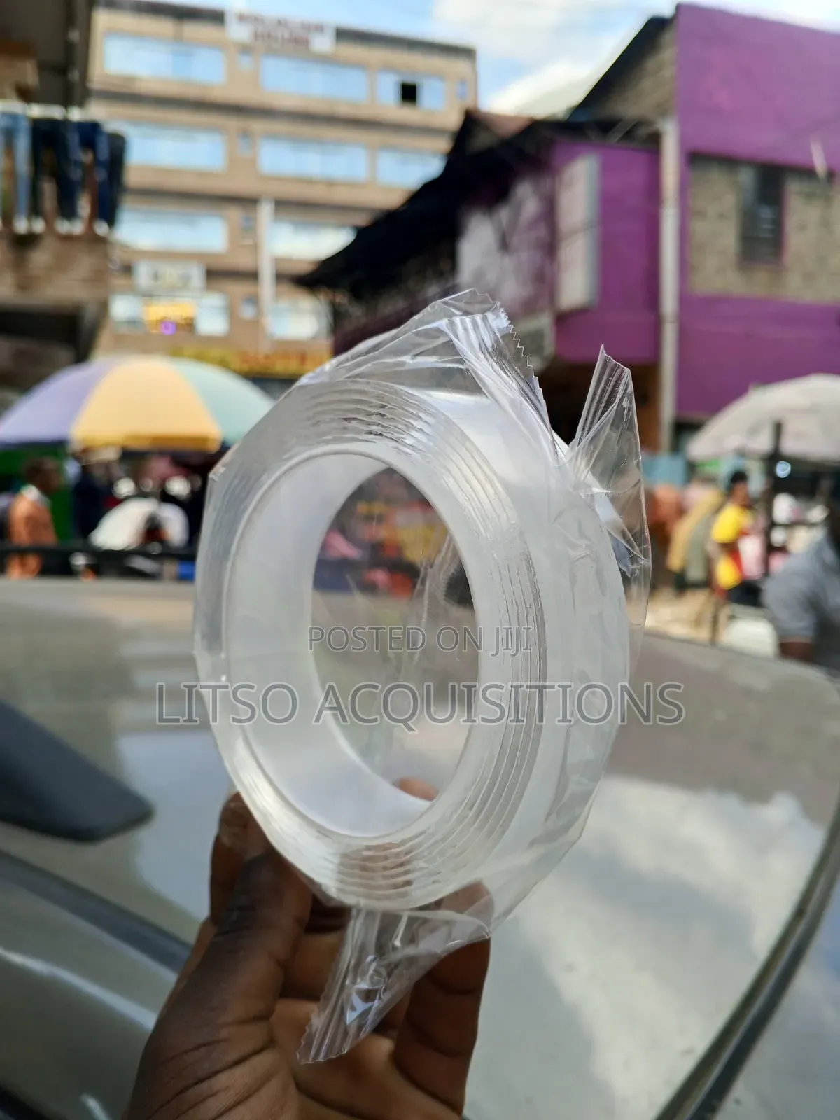 Transparent, Double-sided Acrylic Gel Nano Tape.