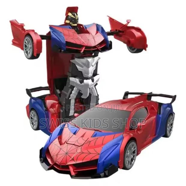 Spiderman Robot Transformer Car / Remote Controlled Robot Car - thumbnail 3