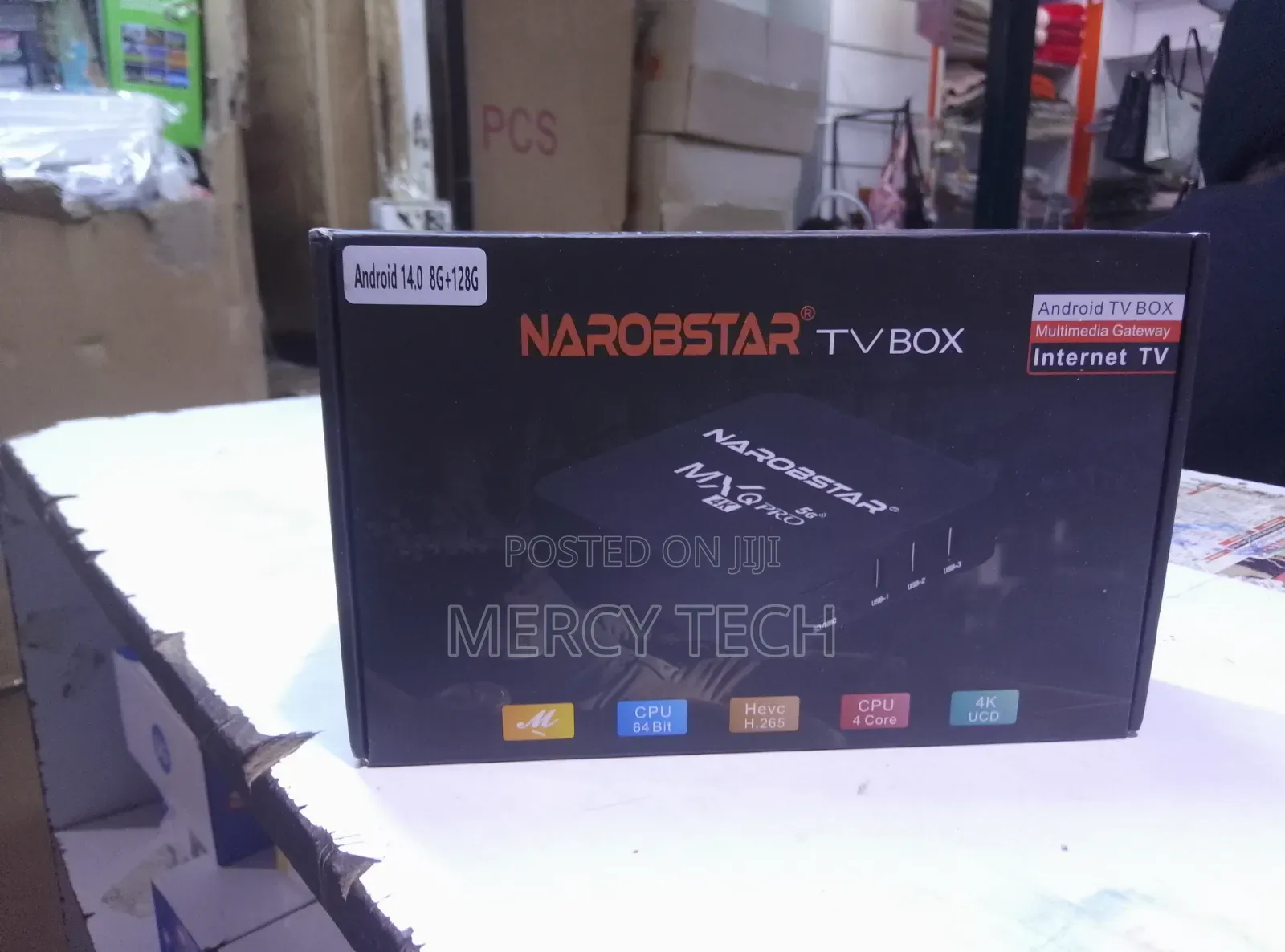 Narobstar MXQ Pro 5g Android 14 Tv Box