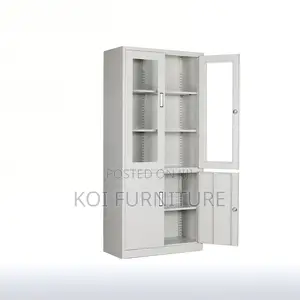 Office Cabinet : G12 White Metallic Office Filing Cabinet