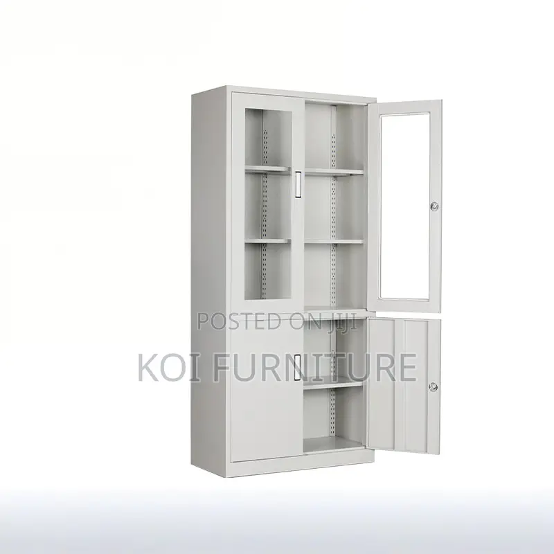 Office Cabinet : G12 White Metallic Office Filing Cabinet