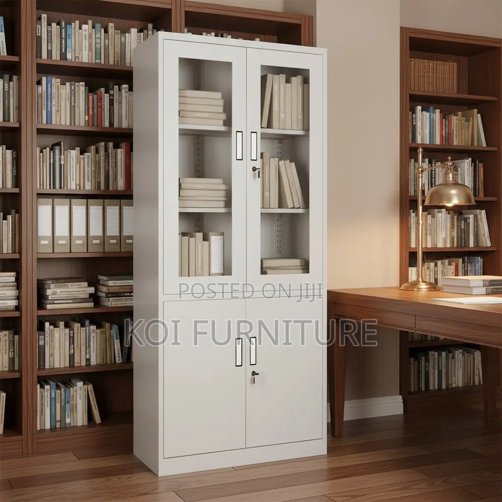 Office Cabinet : G12 White Metallic Office Filing Cabinet