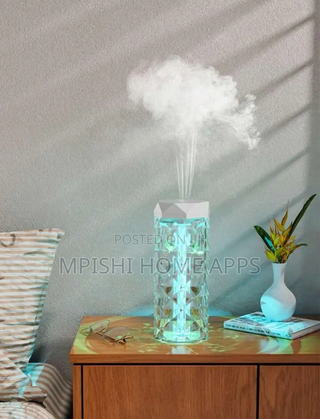 1l Crystal Lamp Humidifier With a 7-Color Led Light.