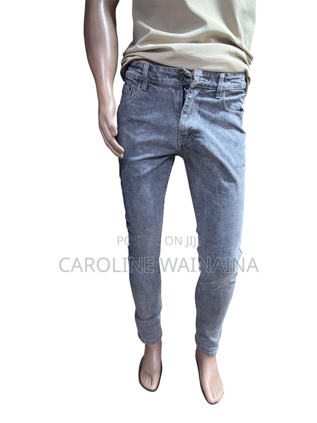 Light Grey Hard Jeans for Men