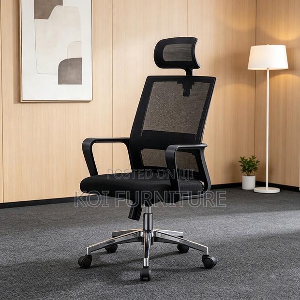 Office Chair : Modern Black Ergonomic Mesh Office Chair