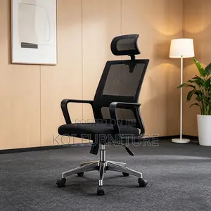 Office Chair : Modern Black Ergonomic Mesh Office Chair