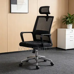 Office Chair : Modern Black Ergonomic Mesh Office Chair