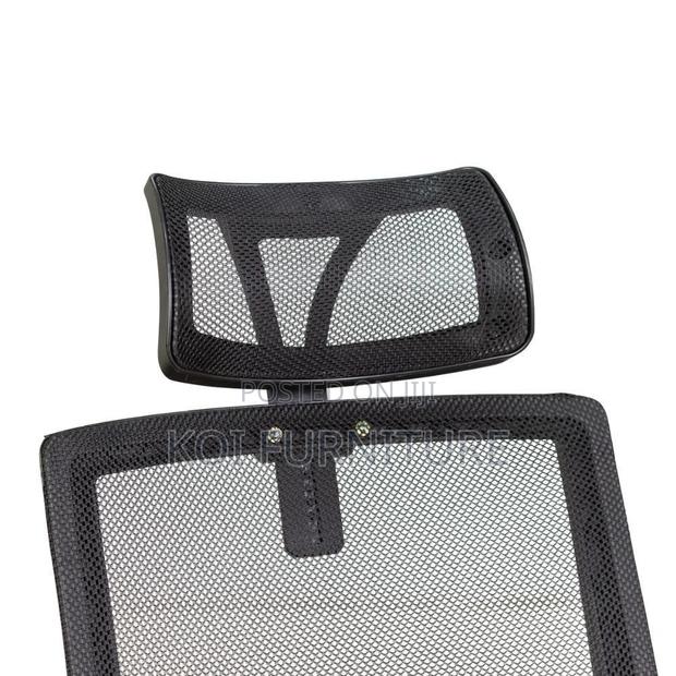 Office Chair : Modern Black Ergonomic Mesh Office Chair - thumbnail 8