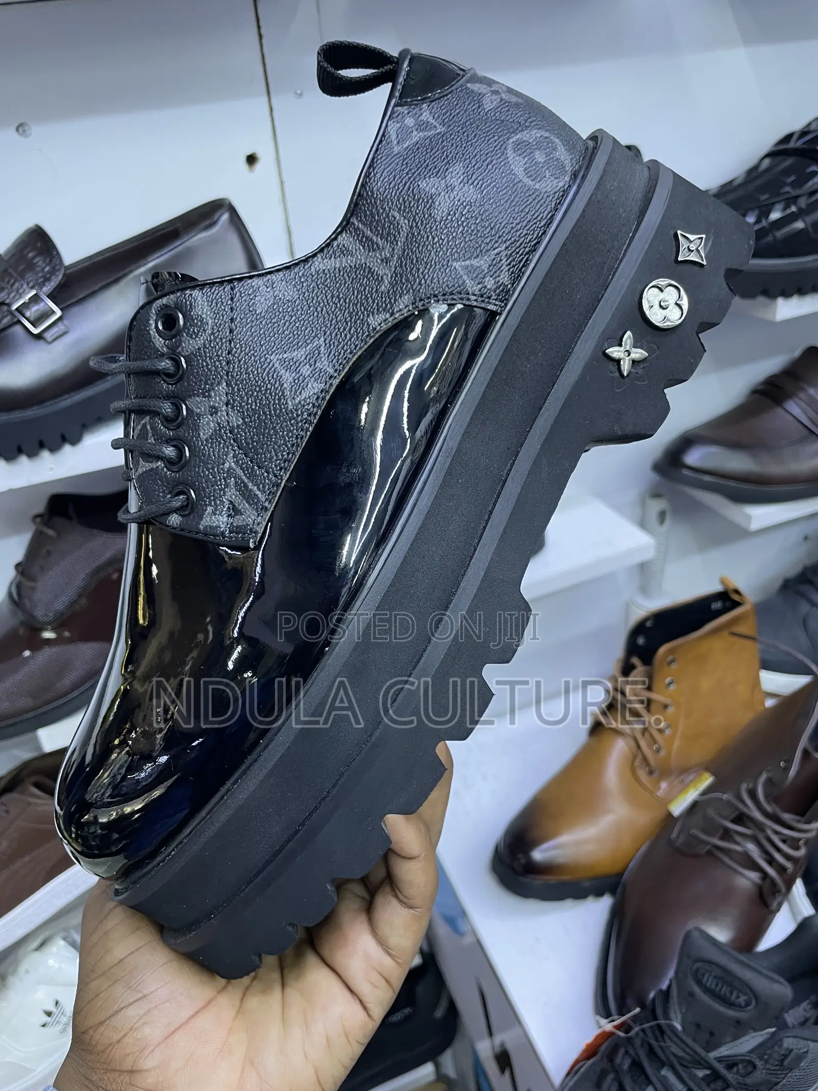 Wet Look Dress Designer Shoes for Men
