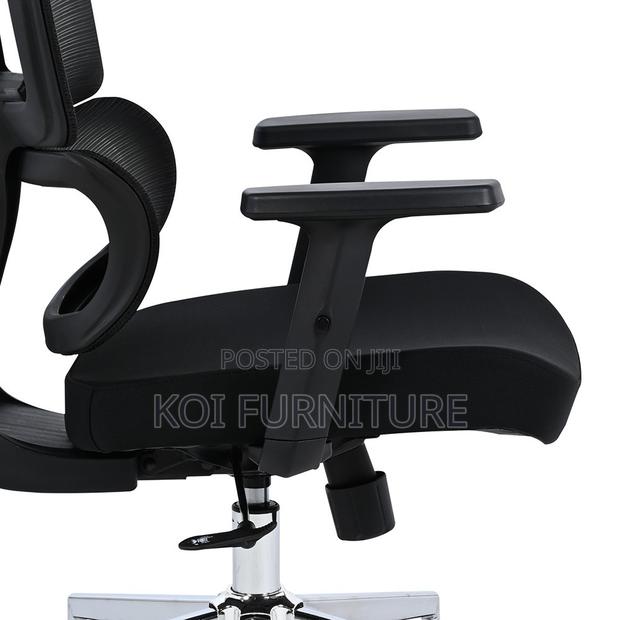 Office Chair : Black High-Back Ergonomic Office Chair - thumbnail 2