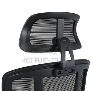 Office Chair : Black High-Back Ergonomic Office Chair