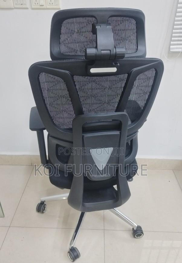 Office Chair : Black High-Back Ergonomic Office Chair - thumbnail 6