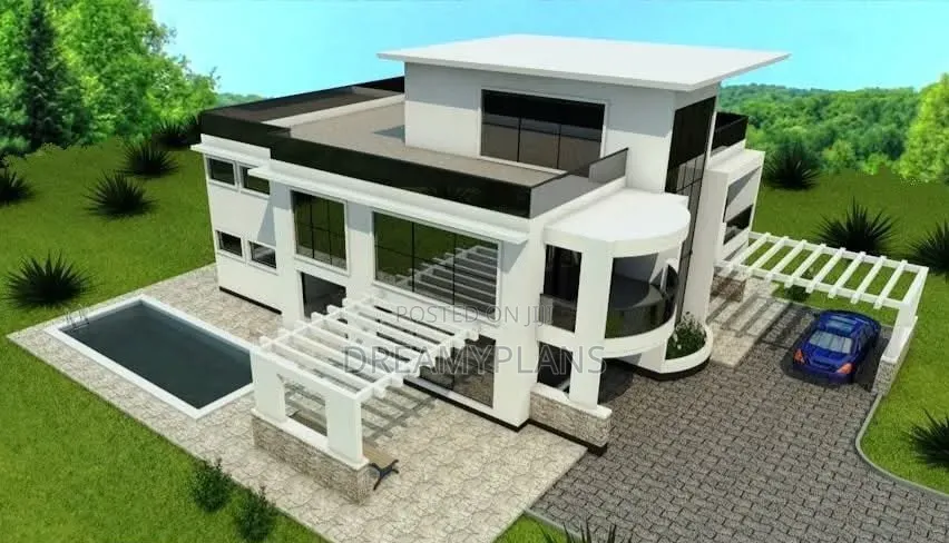 4 Bedroom Mansion House Plan