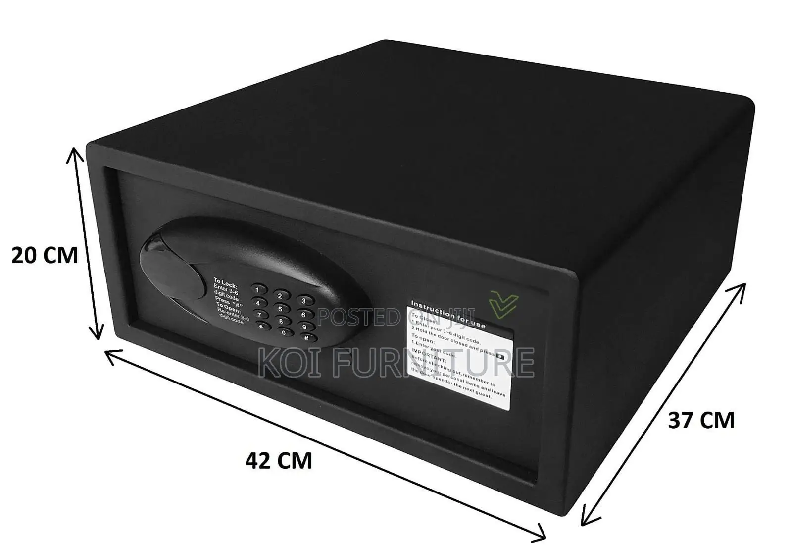 Office Safe : Trollex E2042t Electronic Digital Safe Box