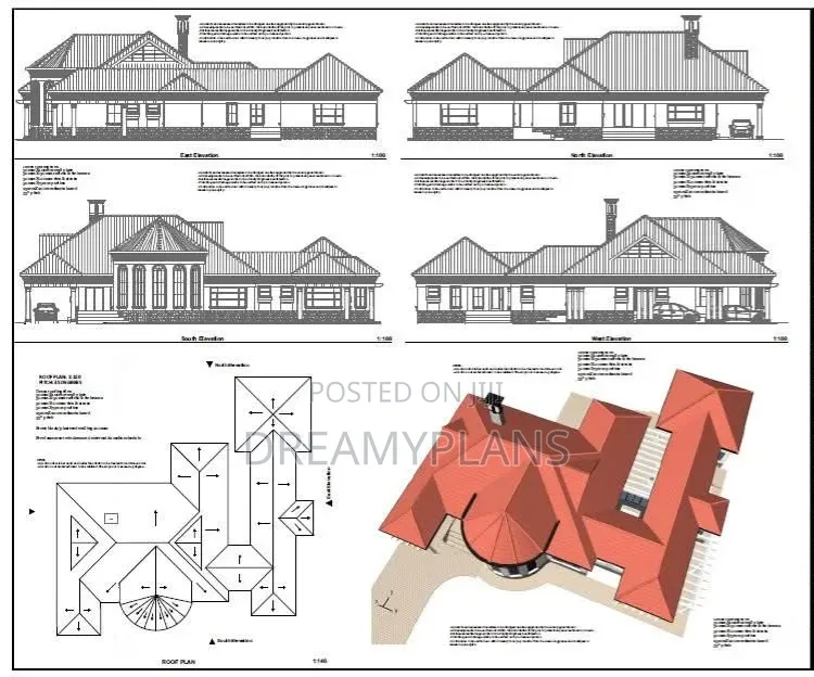 4 Bedroom Mansion House Plan