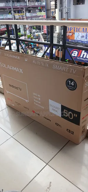 Solarmax 50” Qled Smart Android Tv – Uhd Frameless Display