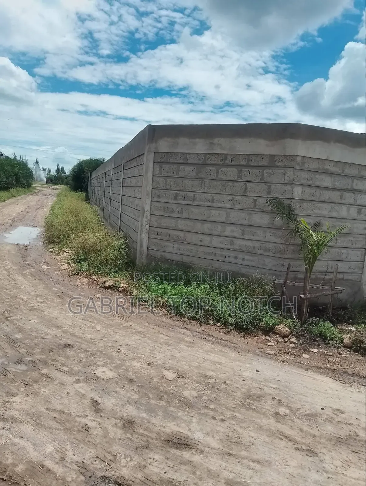 Very Prime Full 50 by 100 Plot, With Perimeter Wall and Foundation