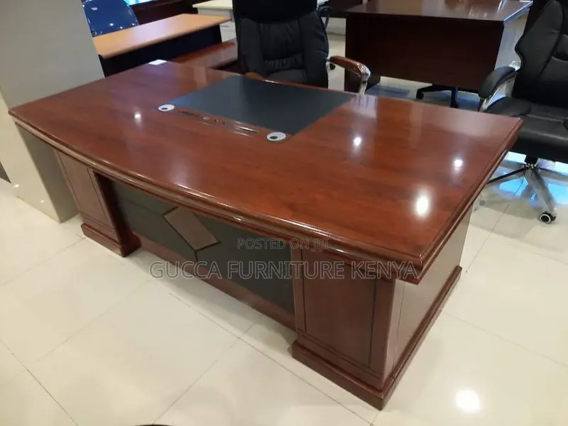 1800mm Executive Mahogany Boss L-Desk