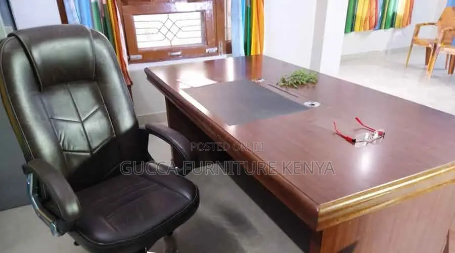 1800mm Executive Mahogany Boss L-Desk