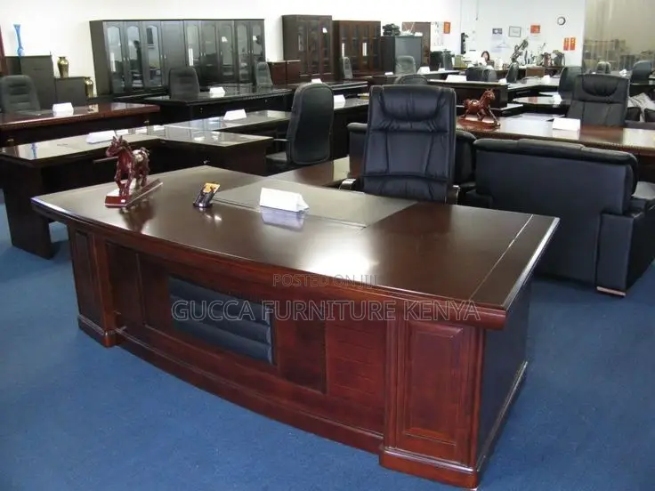 1800mm Executive Mahogany Boss L-Desk
