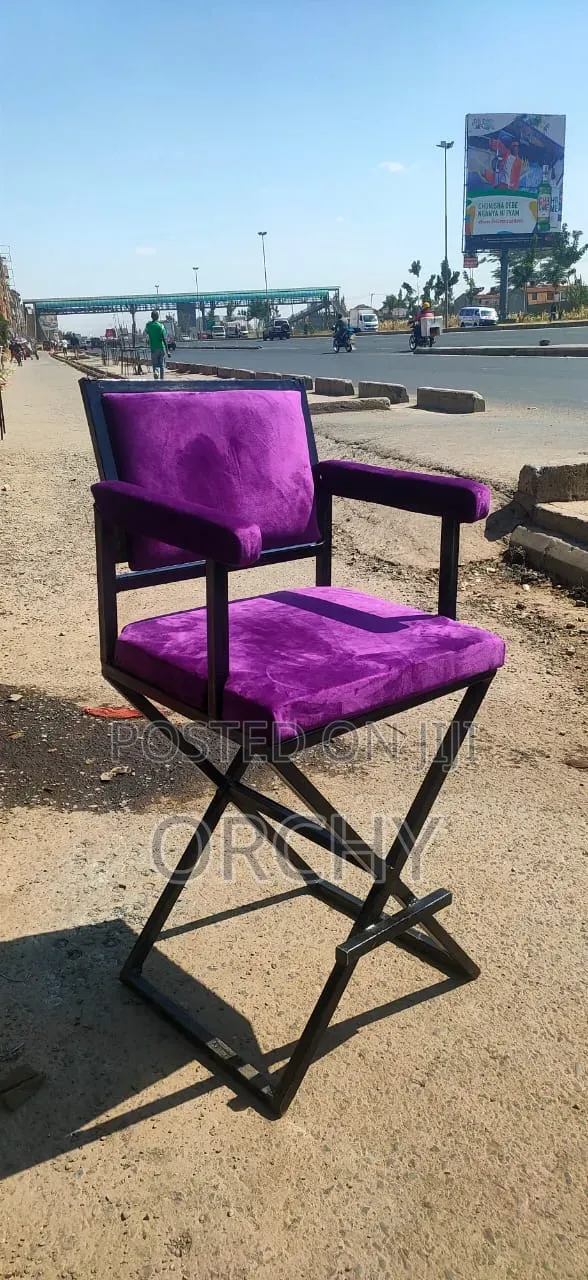 Purple Velvet Makeup Chair