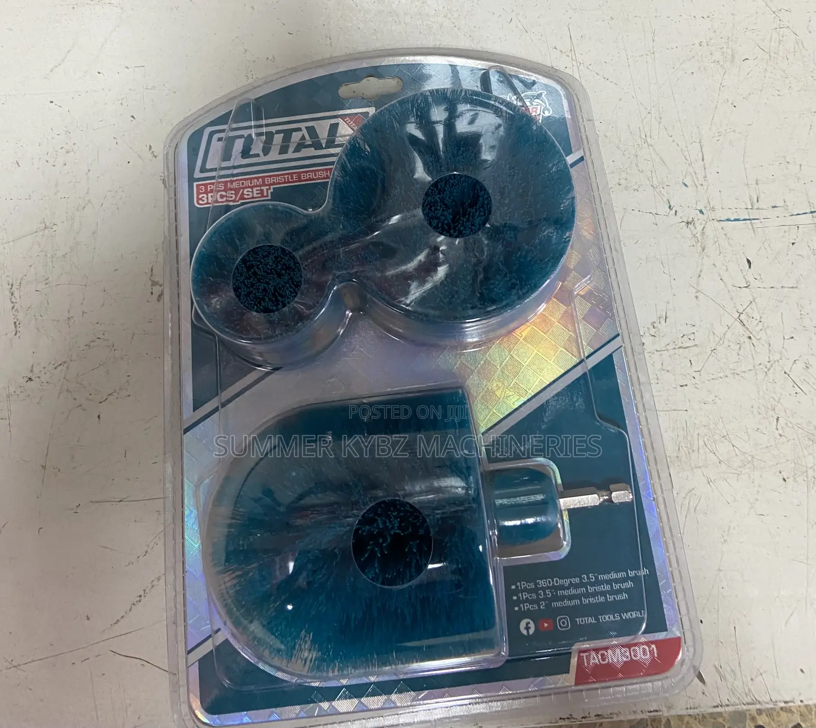 Bristle Drill Brush Set 3pcs