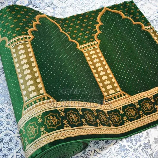 Mosque Carpet Rolls Available in Red Green and Blue Colors