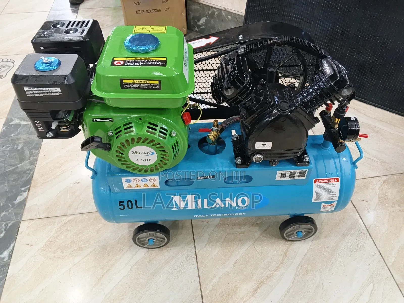 50l Milano Gasoline Air Compressor