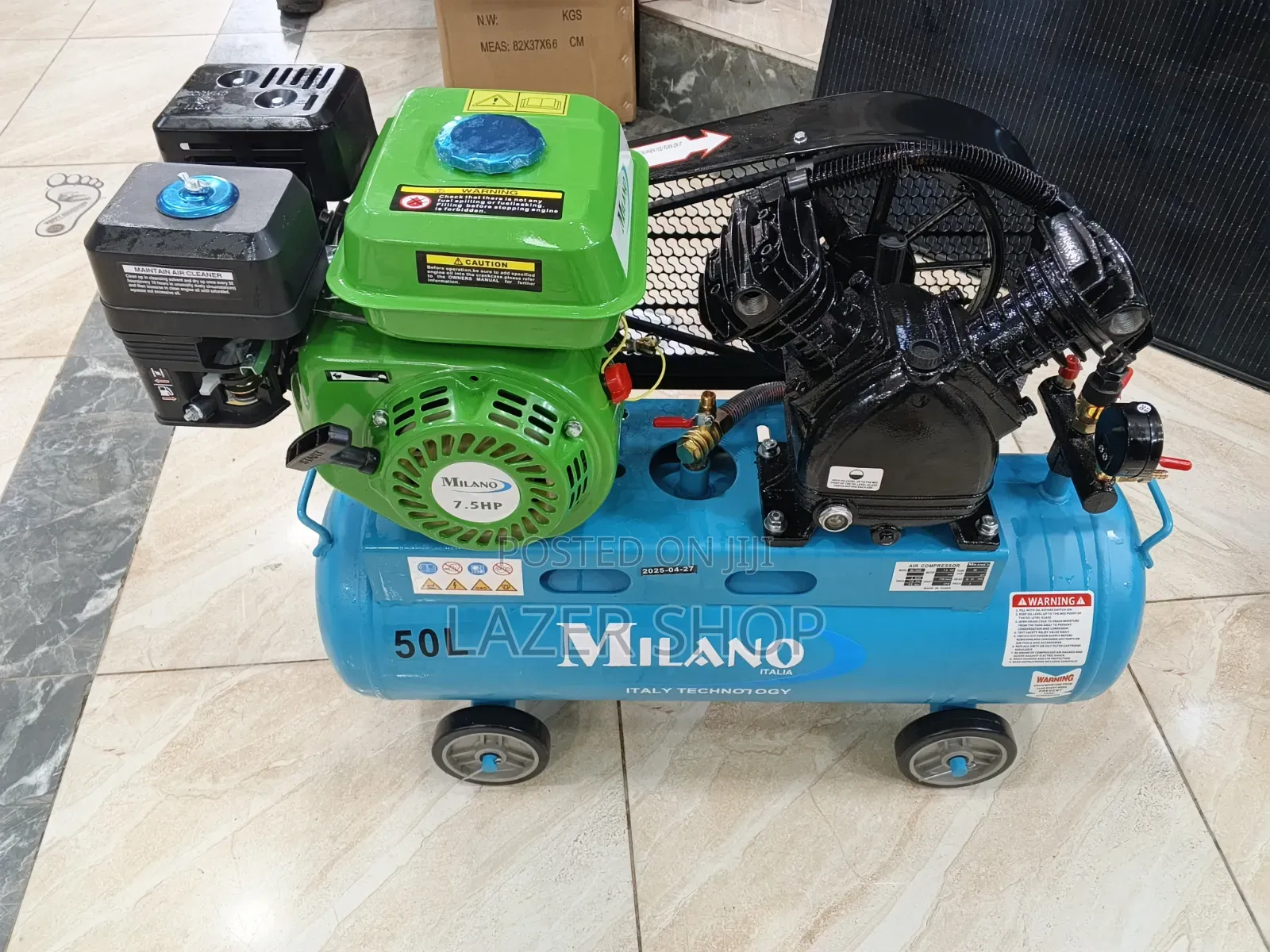 50l Milano Gasoline Air Compressor