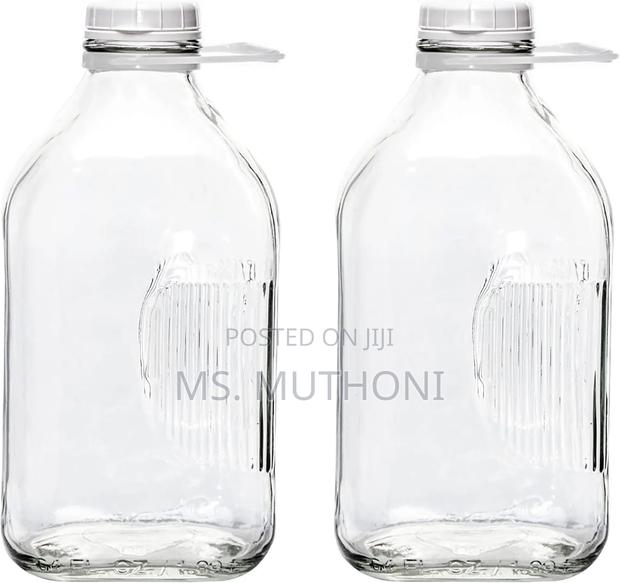 1 Pc 2l Multi-Purpose Glass Bottle With Airtight Lid* - thumbnail 4