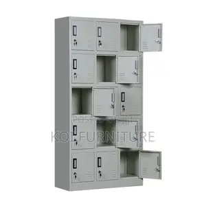 Office Cabinet; Ppte 15 Lockers Gray Executive Filing Cabinet
