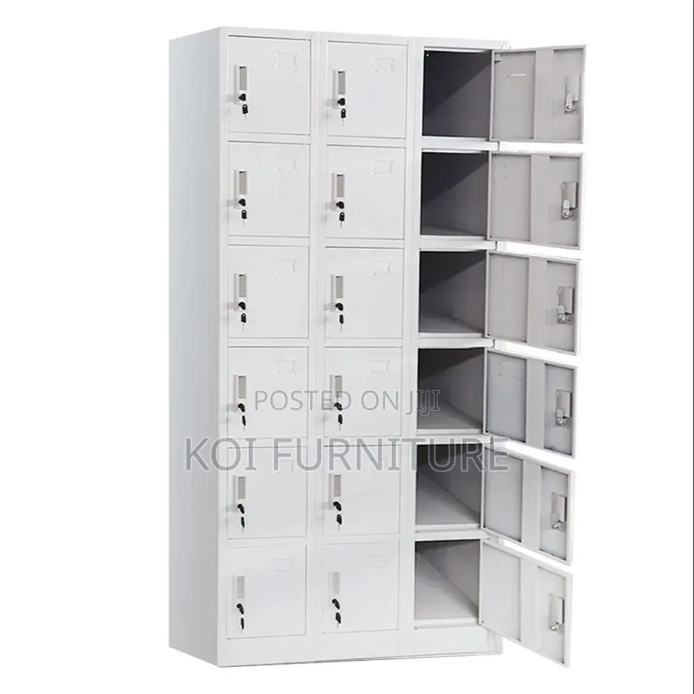 Office Cabinet; Ppte 15 Lockers Gray Executive Filing Cabinet