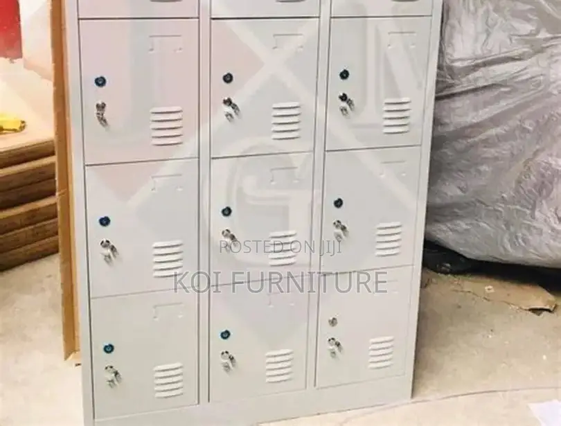 Office Cabinet; Ppte 15 Lockers Gray Executive Filing Cabinet