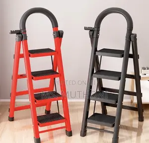 Strong Load-Bearing Capacity 4 Steps Portable Foldable Ladder*