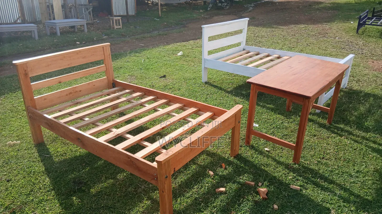 Simple Hardwood Beds