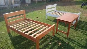 Simple Hardwood Beds