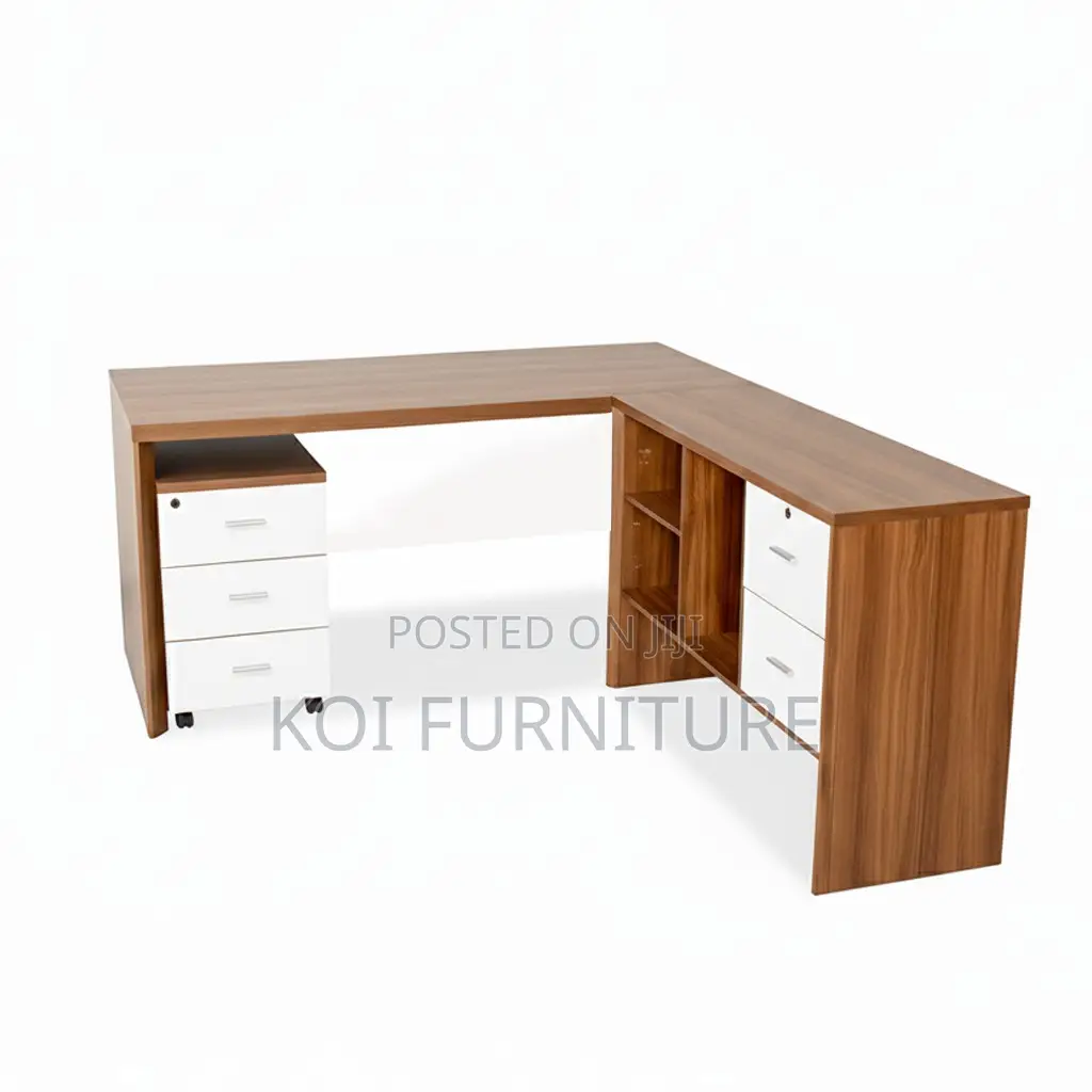 Office Desk; QWTT 1.8 Meters Executive Office Desk With L Return