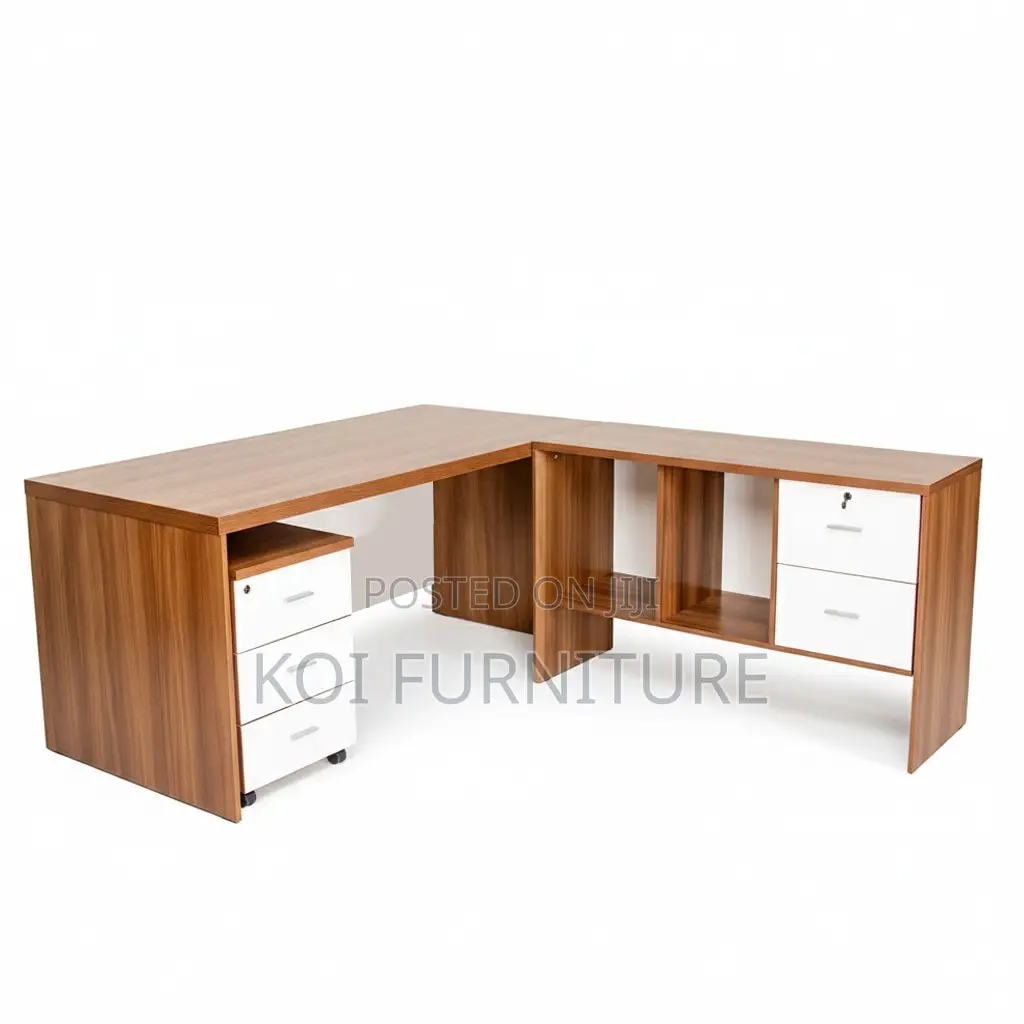 Office Desk; QWTT 1.8 Meters Executive Office Desk With L Return