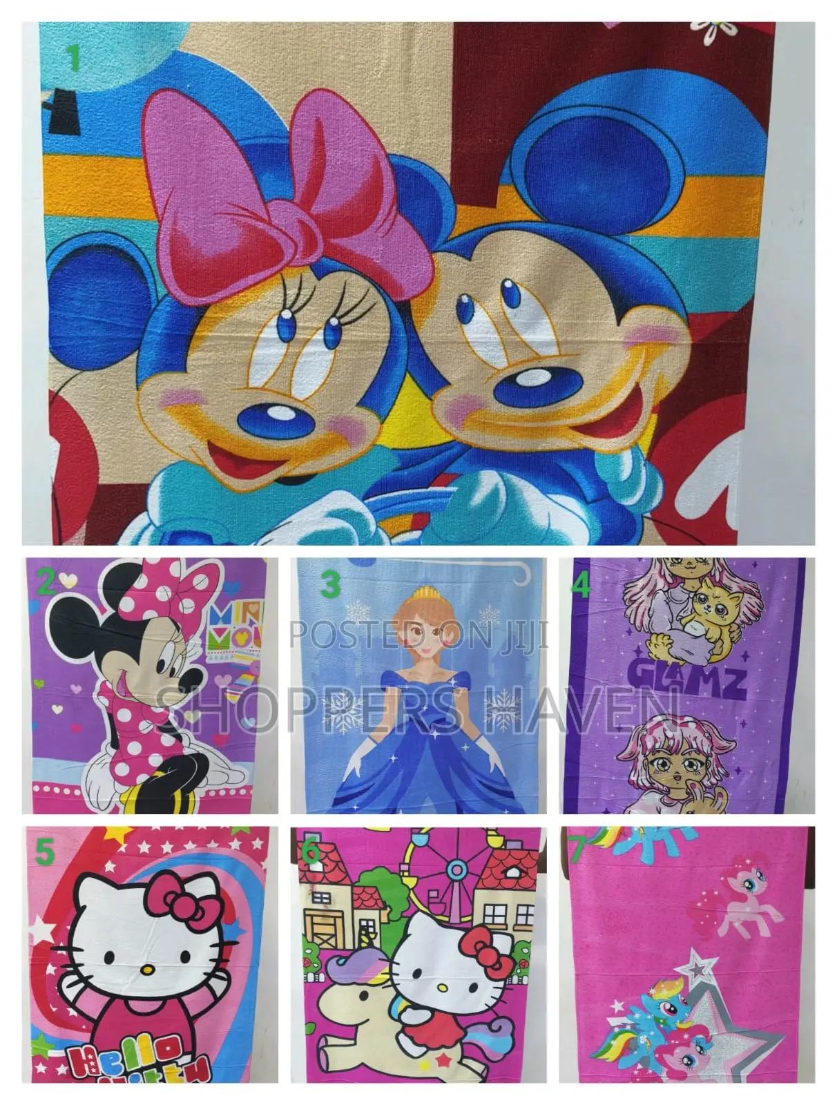 Cartoon Themed Towel