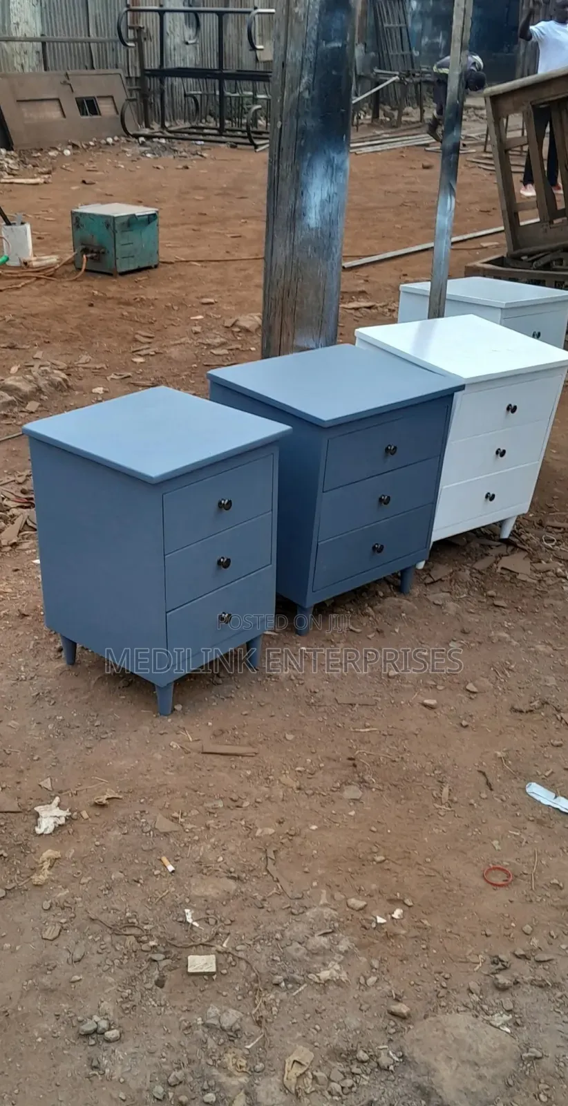 Customized 3-Drawers Side Table Customized