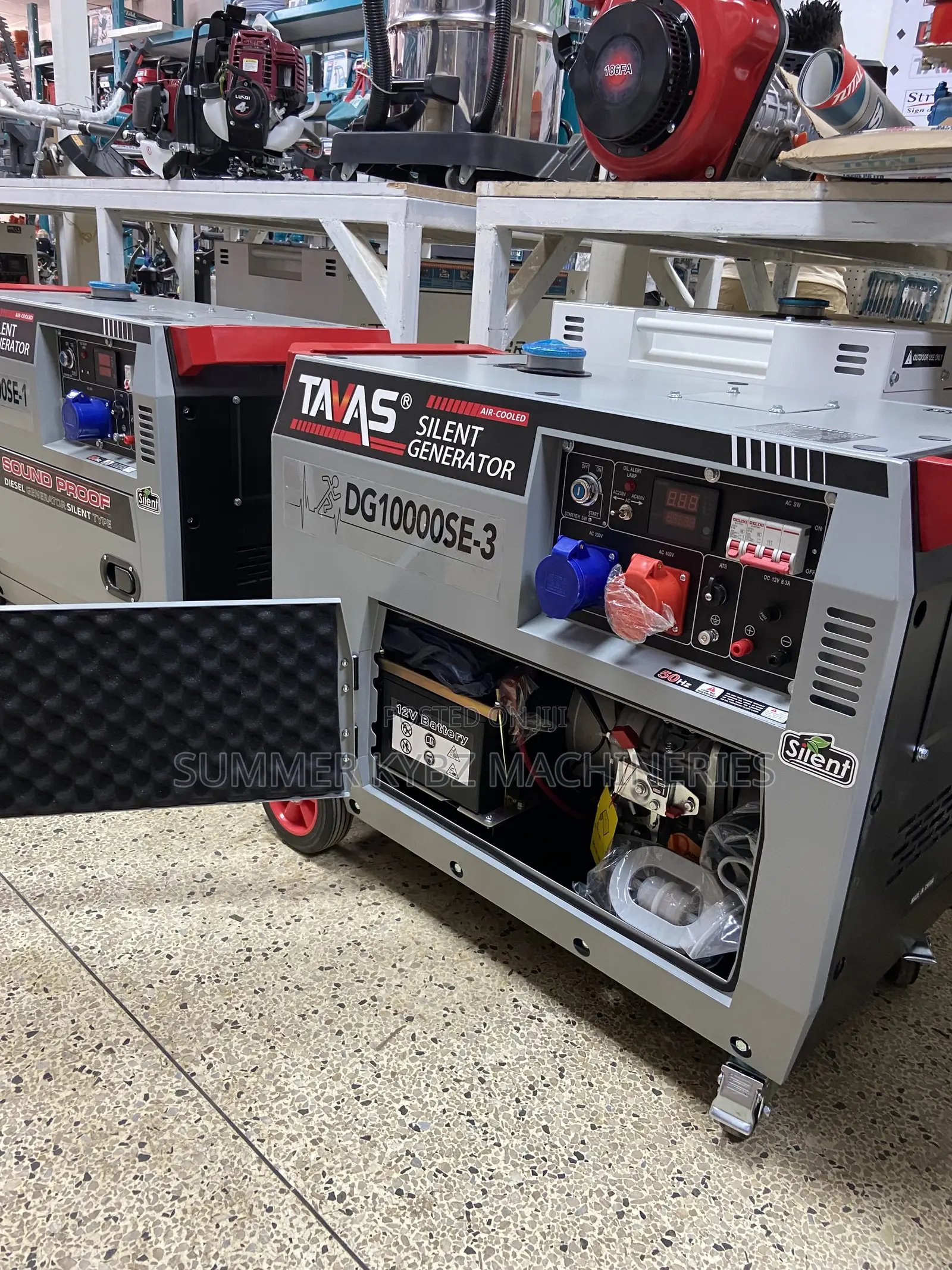 Tavas Dg10000se-3 Powerful 3 Dual 12kva Silent Diesel Generator