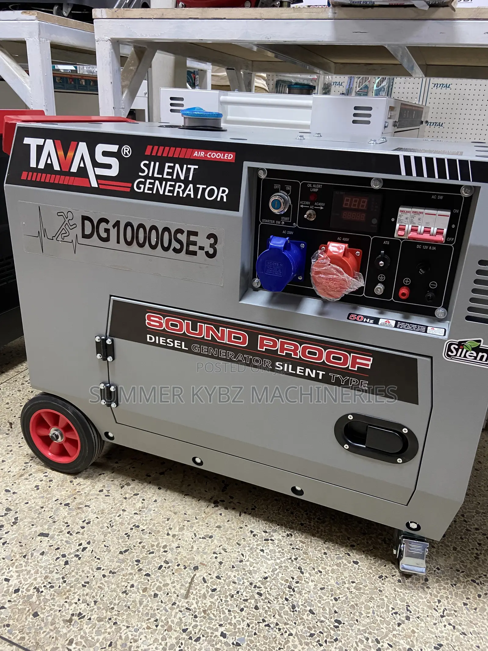 Tavas Dg10000se-3 Powerful 3 Dual 12kva Silent Diesel Generator