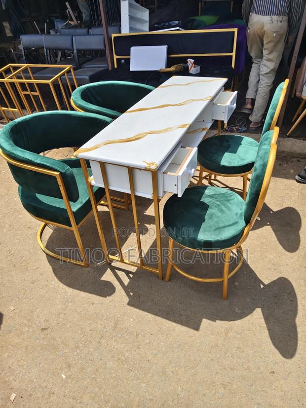 Nail Table 2 in 1, 2 Love Seats,2 Stiling and 1 Drawers Table - main view