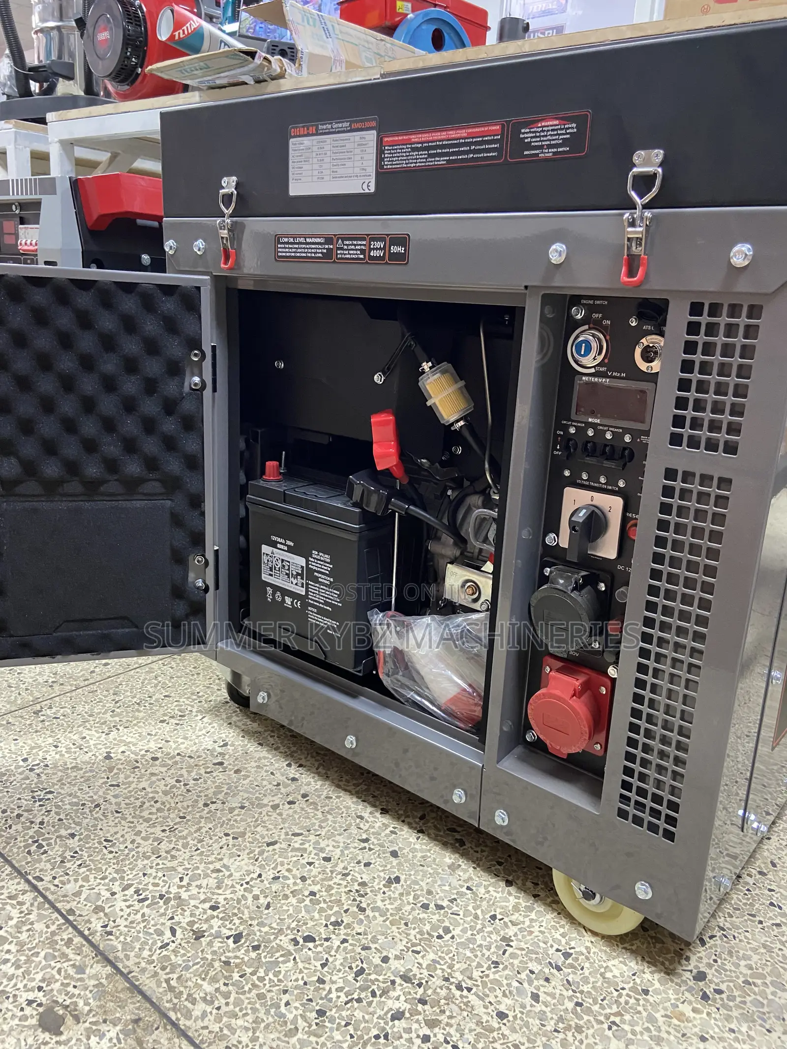 Cigma-Uk Kmd13000i, 12kva Super Silent Diesel Generator