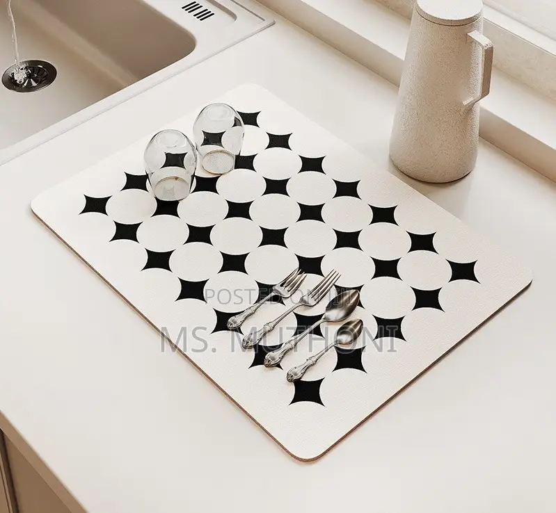 Kitchen Super Absorbent Nonslip Crockery And Cutlery Dryer