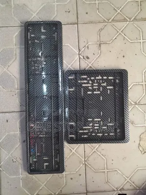 Oblong/Rear Carbon Design License Plate Holder Mount